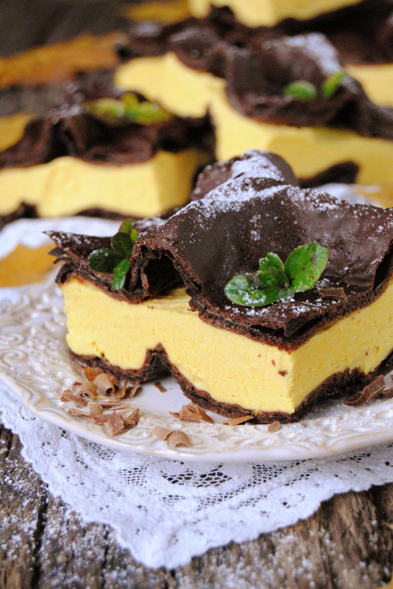 Karpatka dyniowo- czekoladowa