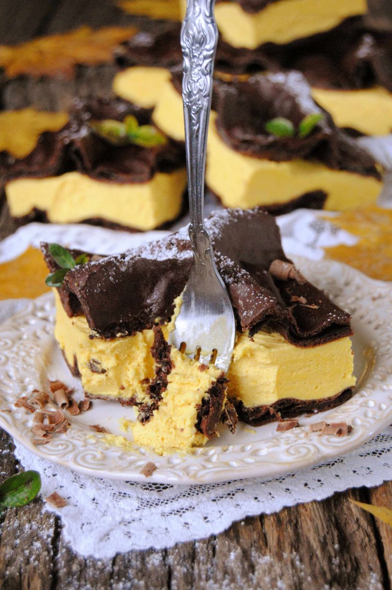 Karpatka dyniowo- czekoladowa