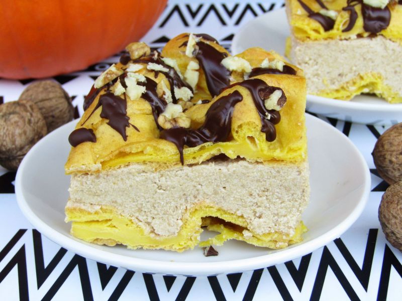 Karpatka z kremem orzechowo- budyniowym 