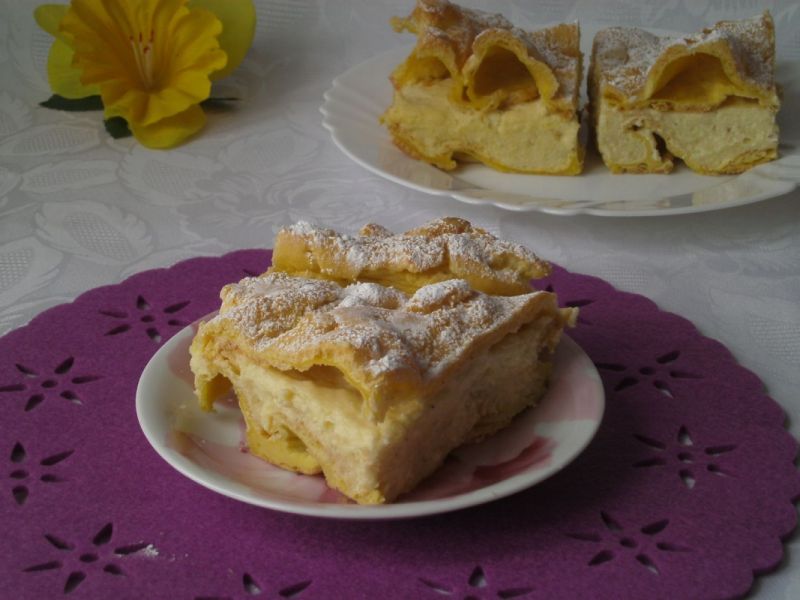 Karpatka z kremem waniliowym