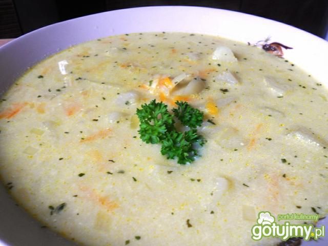 Kartoflanka z zacierkami i lubczykiem