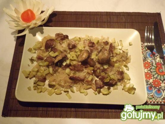 Kąski karkówki na kapuście z rękawa