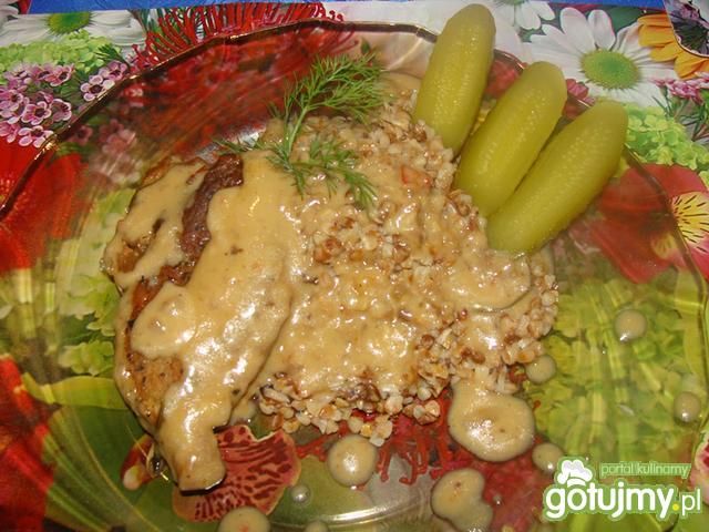 Kasza gryczana z łopatką w sosie Kasza gryczana z łopatką w sosie