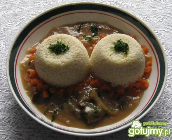 Kasza jaglana w sosie grzybowym