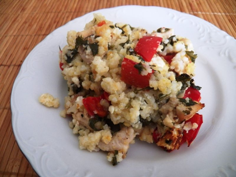 Kasza jaglana z kurczakiem i warzywami