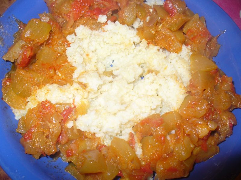 Kasza jaglana z leczo  bezmięsnym Kasza jaglana z leczo  bezmięsnym