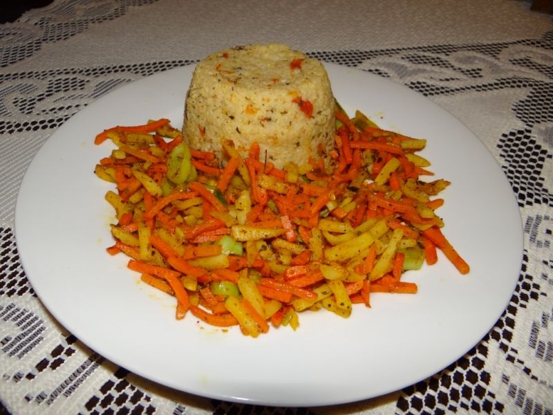 Kasza jaglana z warzywami