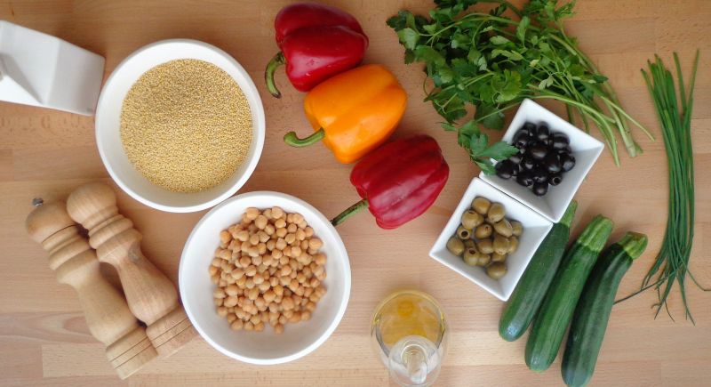 Kasza jaglana z warzywami