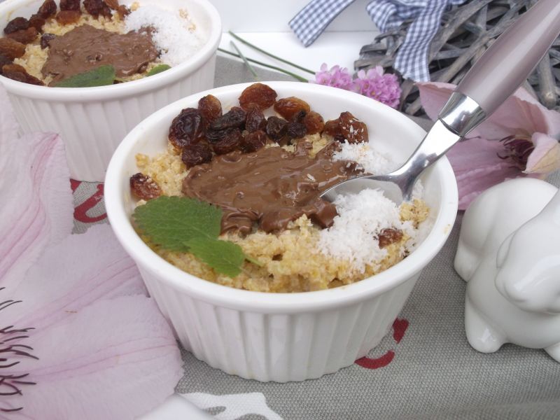 Kasza jaglana zapiekana o smaku chałwy Kasza jaglana zapiekana o smaku chałwy