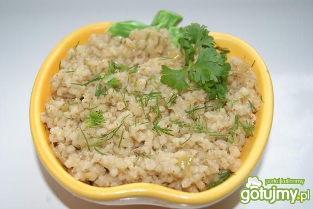 Kasza jęczmienna z cebulką    Kasza jęczmienna z cebulką