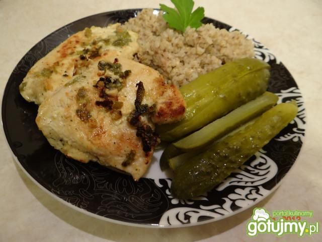 Kasza jęczmienna z kurczakiem w limonce