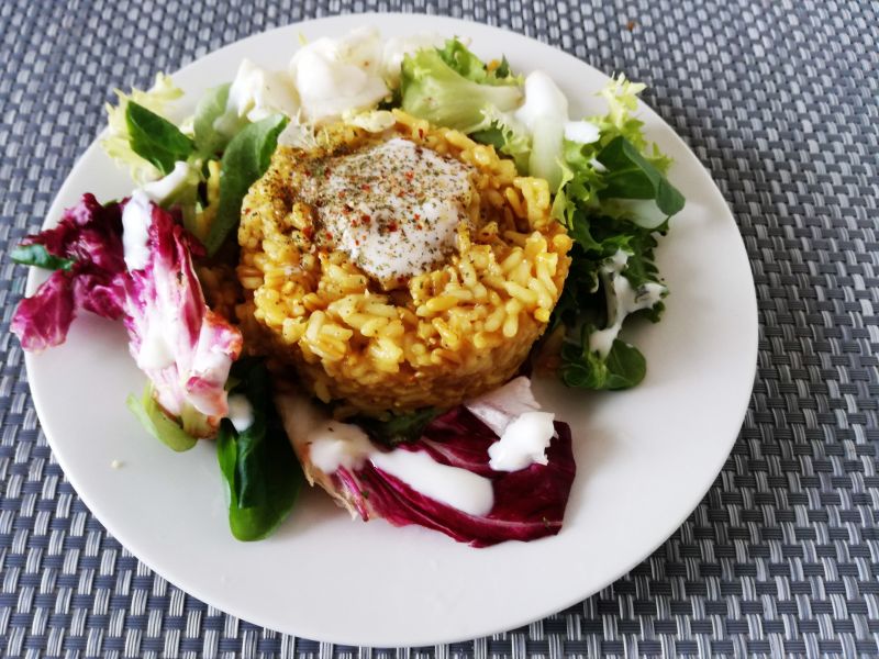 Kasza owsiana z ryżem curry