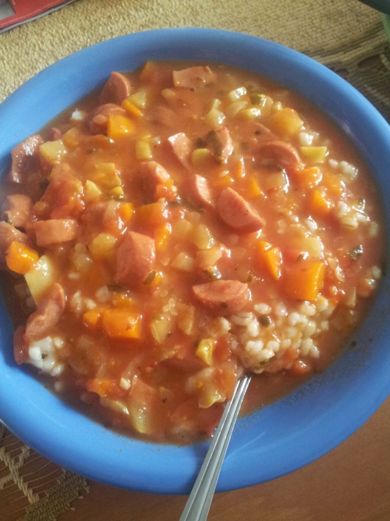 Kasza pęczak z warzywami 