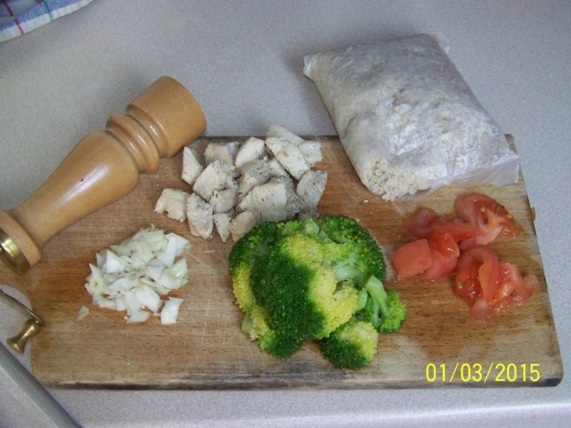 Kasza perłowa z warzywami i kurczakiem na zdrowo