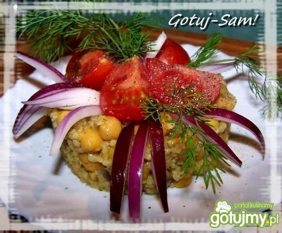 Kasza z cieciorką smażona  na rzepakowym Kasza z cieciorką smażona  na rzepakowym