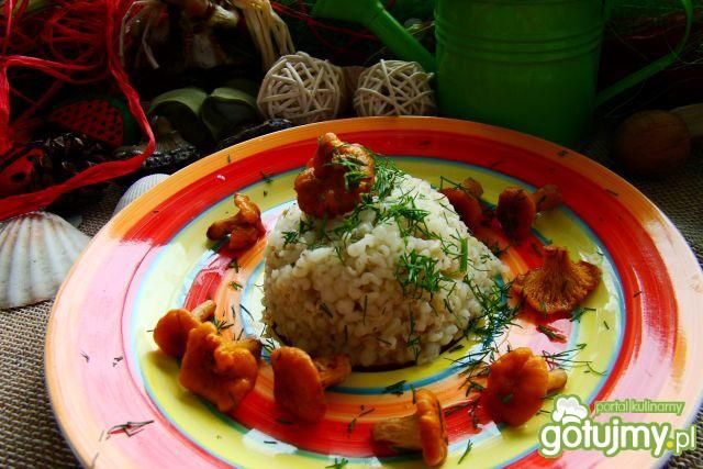 Kasza z kurkami na masełku  Kasza z kurkami na masełku