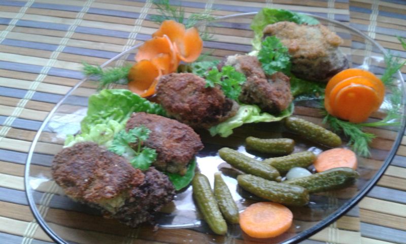 Kaszanka czyli śląskie krupnioki w panierce.