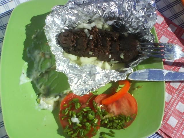 Kaszanka pieczona z grilla Kaszanka pieczona z grilla