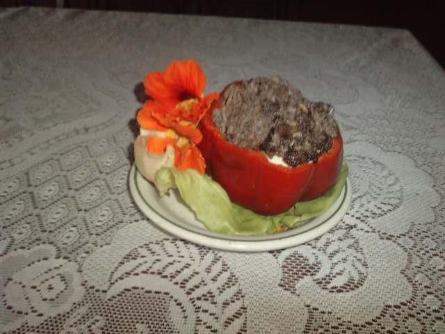 Kaszanka zapiekana w papryce Kaszanka zapiekana w papryce