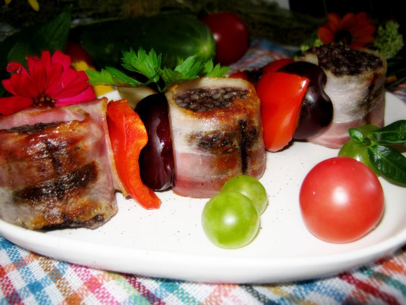 Kaszankowe szaszłyki Kaszankowe szaszłyki