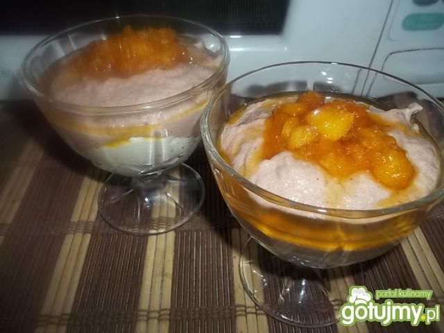 Kaszka manna z twarogiem i pomarańczami Kaszka manna z twarogiem i pomarańczami