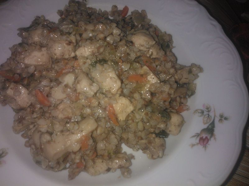 Kaszotto z kurczakiem i warzywami