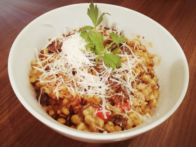 Kaszotto z podgrzybkami Kaszotto z podgrzybkami