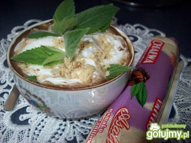 Kawa z chałwą z miętową nutą Kawa z chałwą z miętową nutą