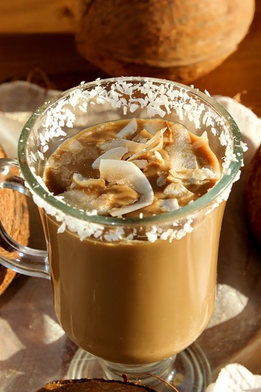 Kawa z mleczkiem kokosowym