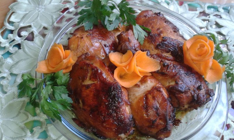 Kawałki kurczaka na ostro