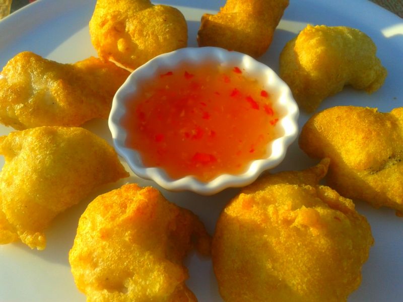 Kawałki kurczaka w cieście kokosowym