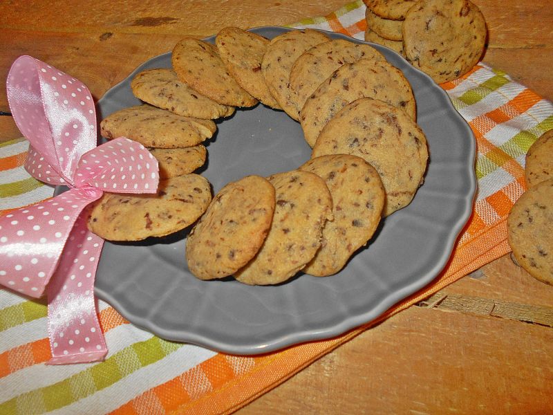 Kawowe ciastka z czekoladą