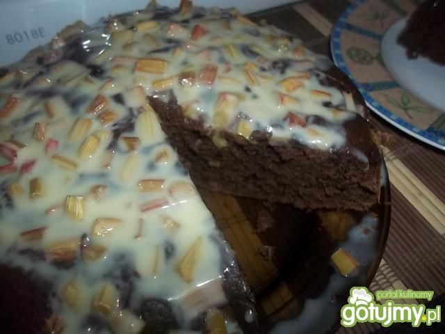 Kawowe ciasto z rabarbarem Kawowe ciasto z rabarbarem