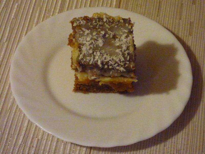 Kawowy placek z kremem budyniowym Kawowy placek z kremem budyniowym