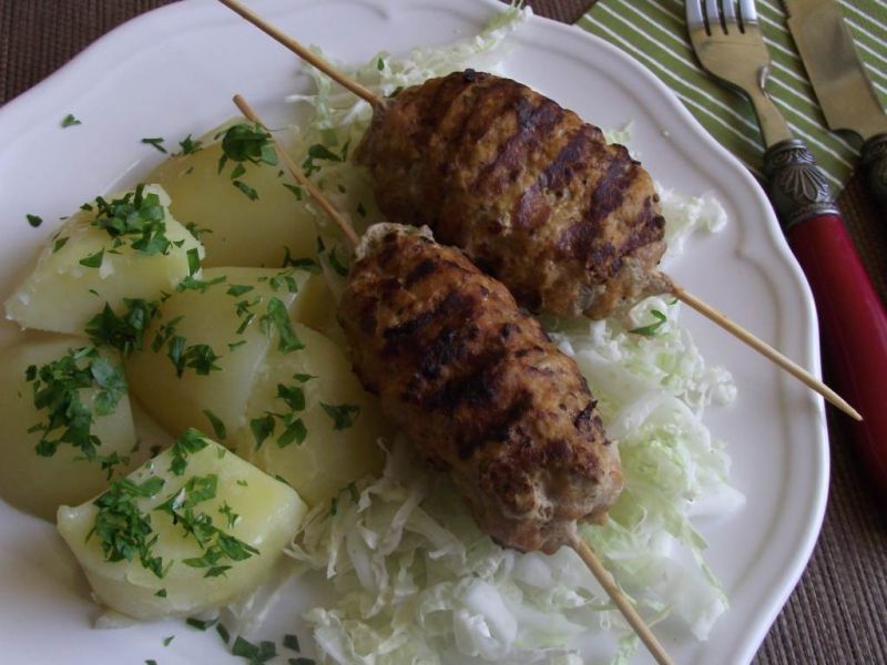 Kebab domowy wieprzowy z ketchupem 