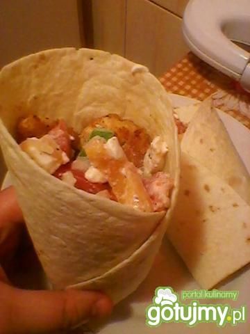 kebab z panierowanymi polędwiczkami