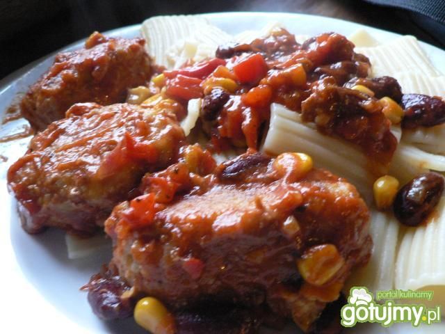 Kebabki w sosie meksykańskim