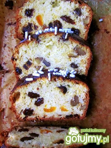 Keks białkowy z bakaliami