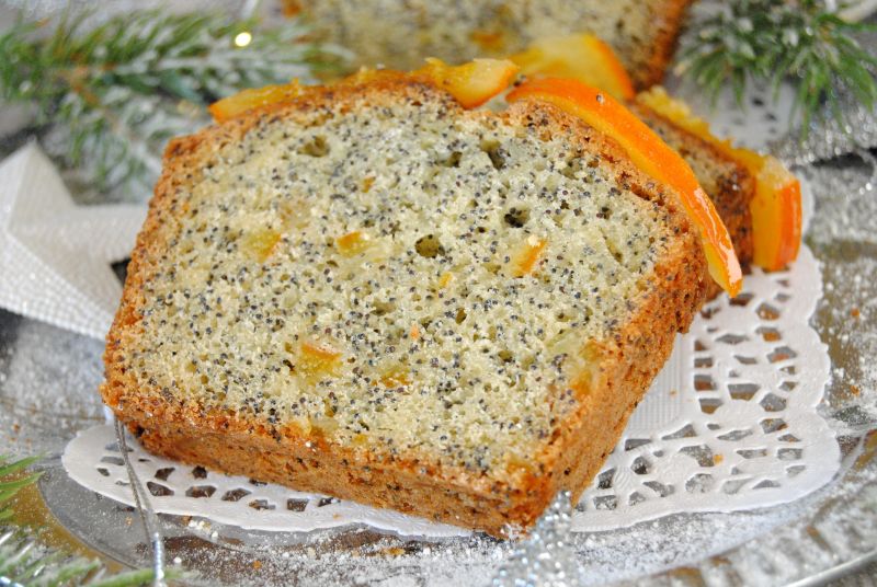 Keks makowo- pomarańczowy