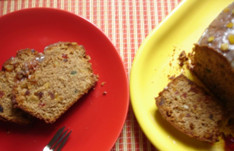 Keks orkiszowy z otrębami