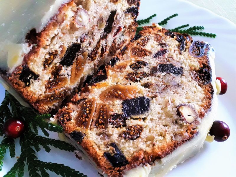 Keks świąteczny z bakaliami, rumem i czekoladą 