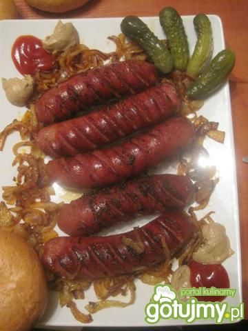 Kiełbasa smażona z cebulką wg p.jola1 Kiełbasa smażona z cebulką wg p.jola1