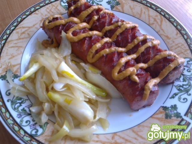 Kiełbasa z cebulką