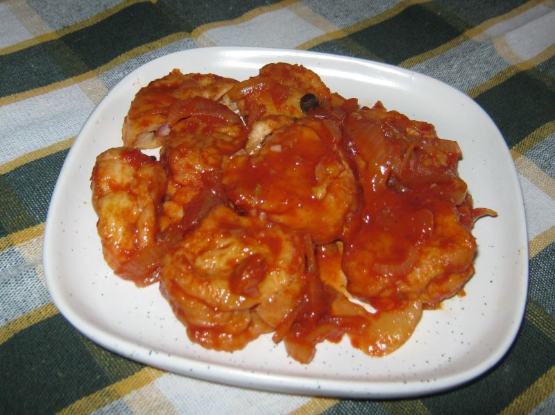 Kiełbasiane krążki w sosie