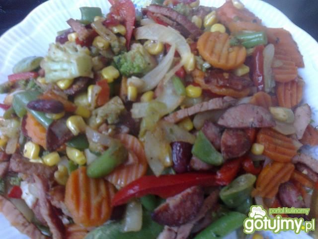 Kiełbasiane warzywa
