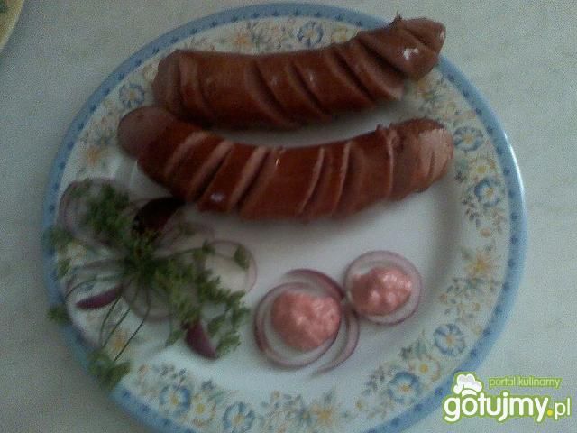 kiełbaska z chrzanem