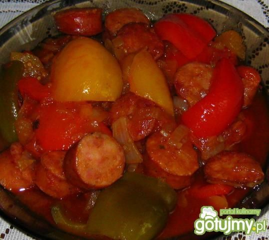 Kiełbaskowe leczo Kiełbaskowe leczo