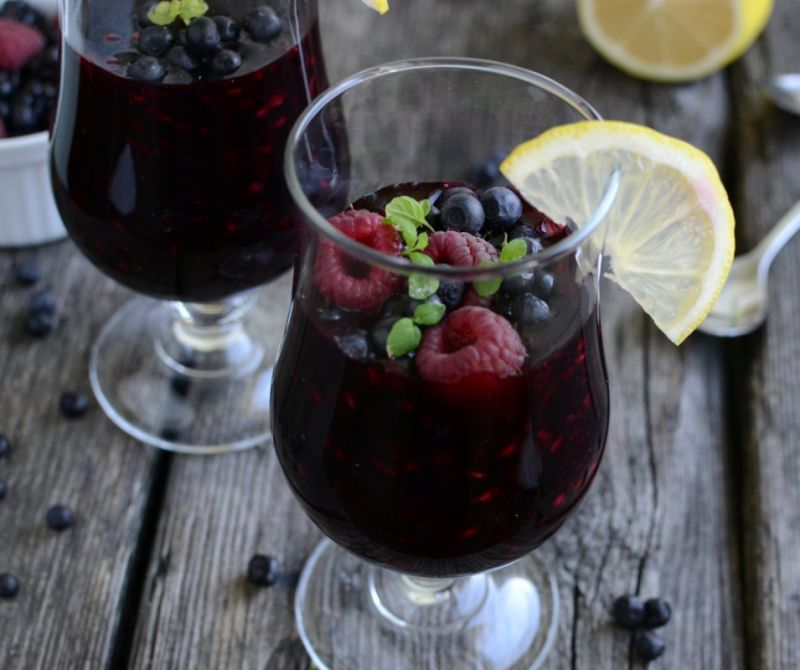 Kisiel malinowo-jagodowy