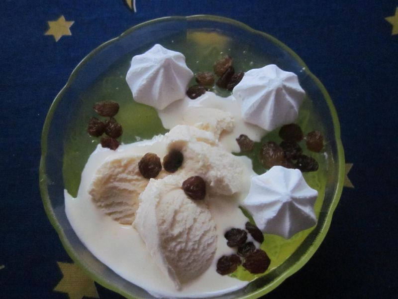 Kisiel o smaku kiwi z lodami