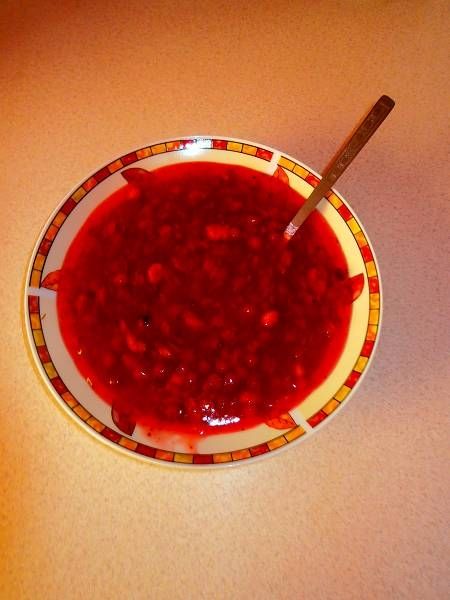 Kisiel porzeczkowo - poziomkowy